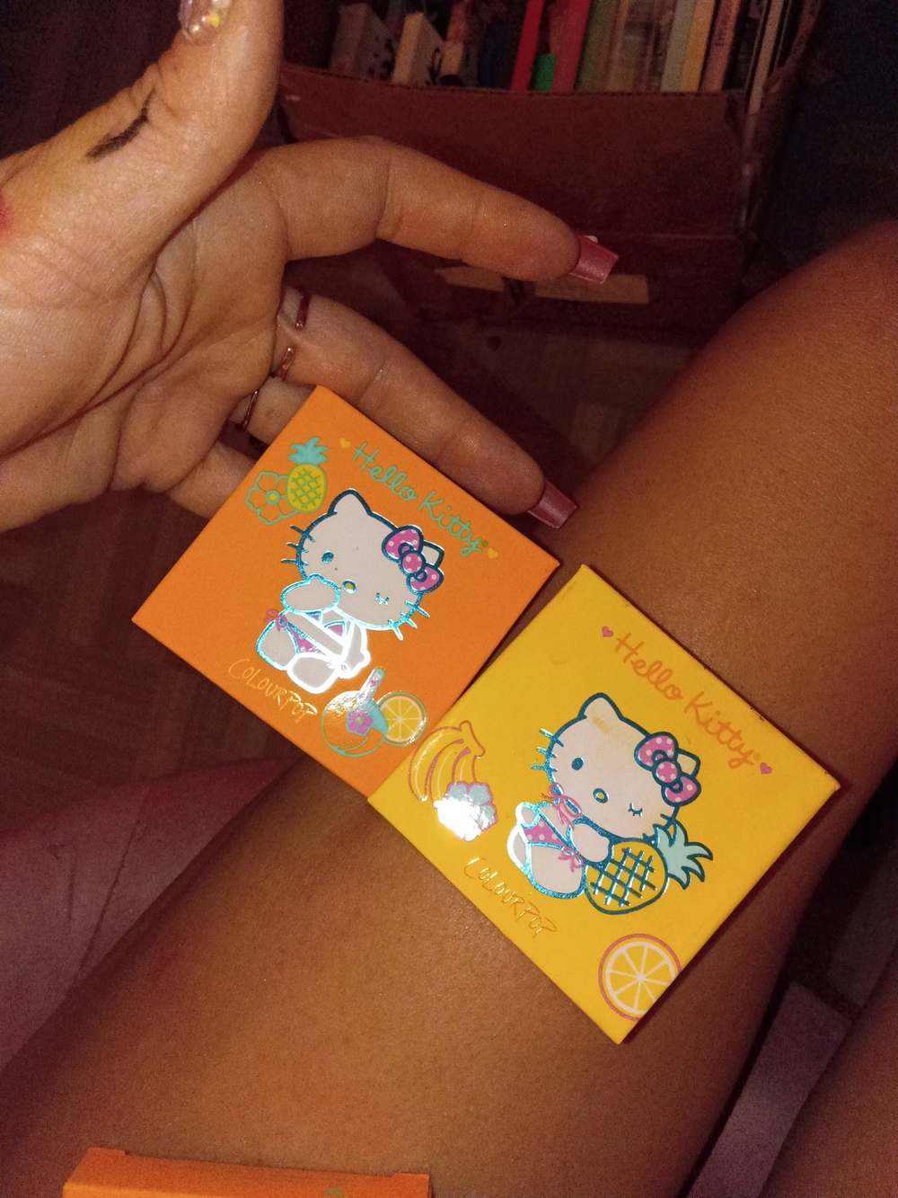 Colourpop Hello Kitty Orange and Yellow Tropical Compact Set